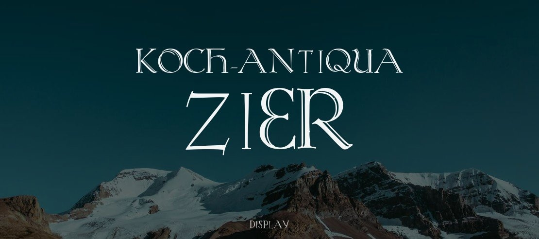 Koch-Antiqua Zier Font