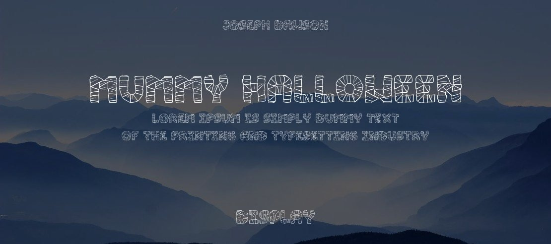 Mummy Halloween Font Family