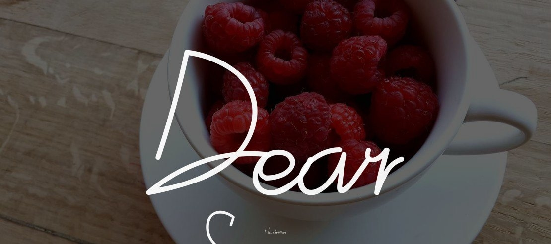 Dear Sweetie Font