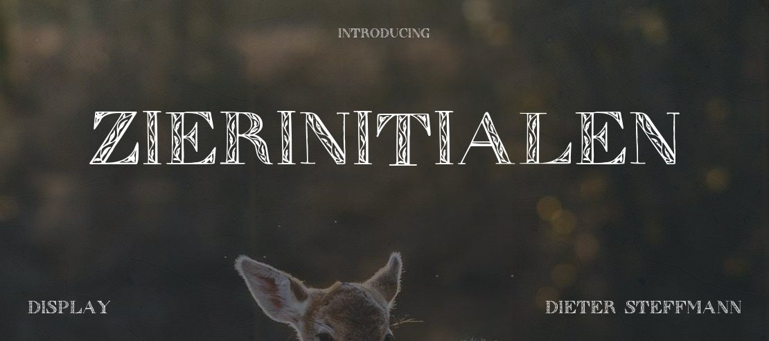 Zierinitialen Font Family