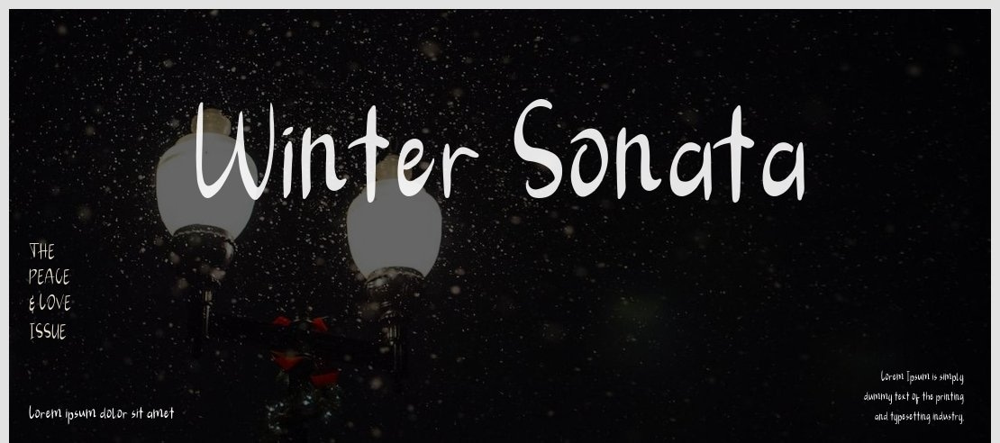 Winter Sonata Font