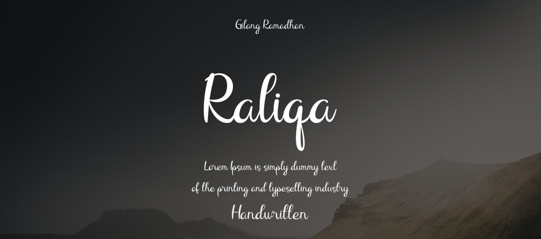 Raliqa Font