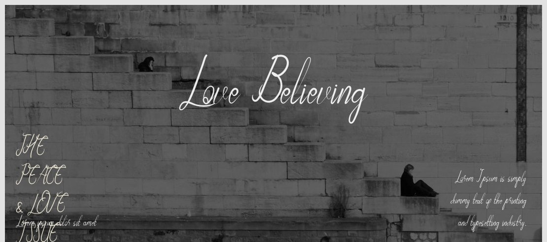 Love Believing Font