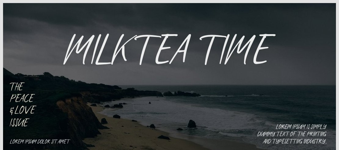 Milktea Time Font