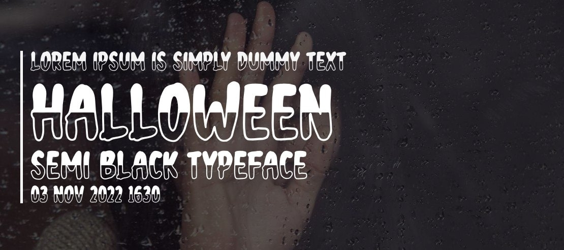 halloween semi black Font