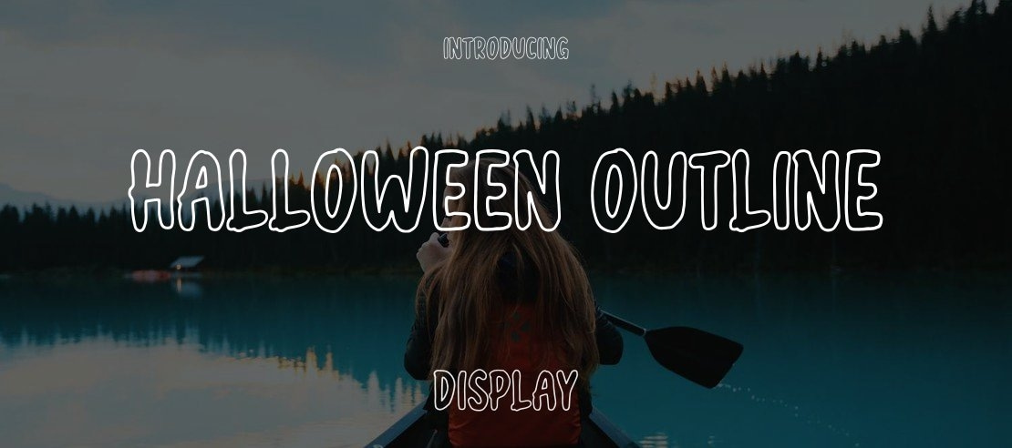 halloween outline Font