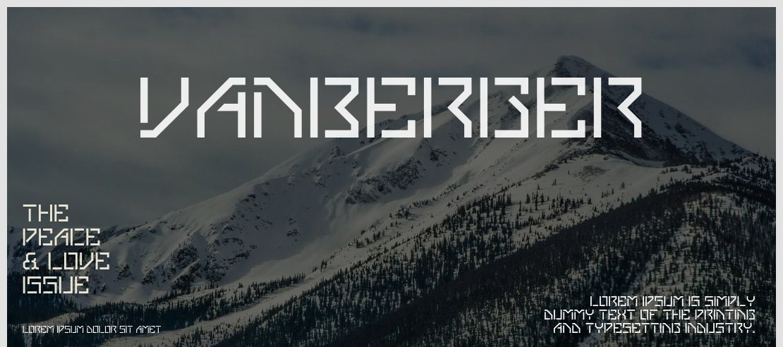 VanBerger Font