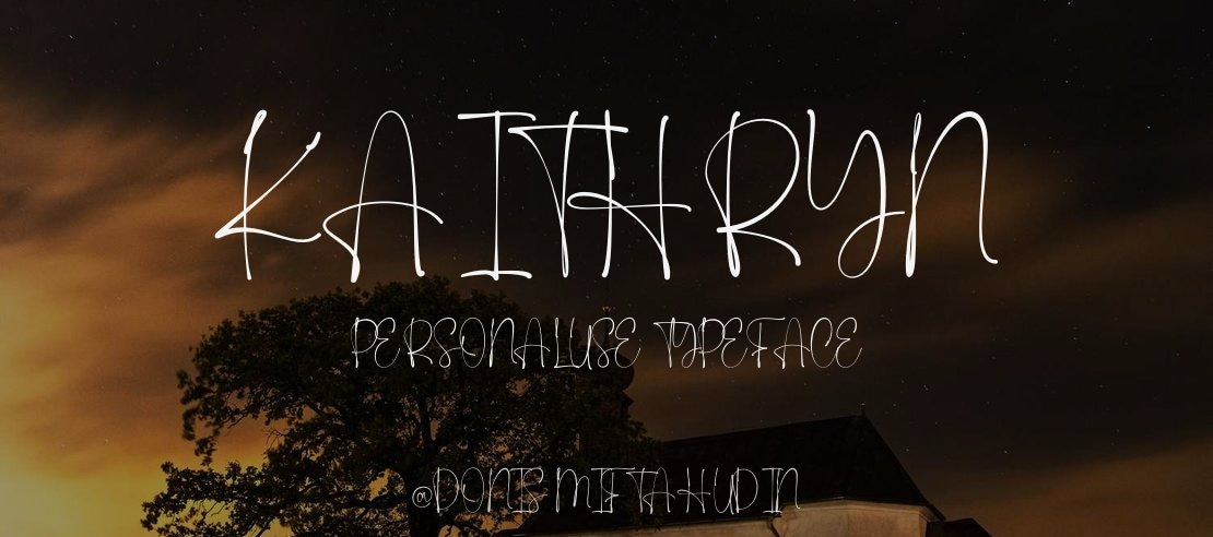 Kaithryn Personal Use Font