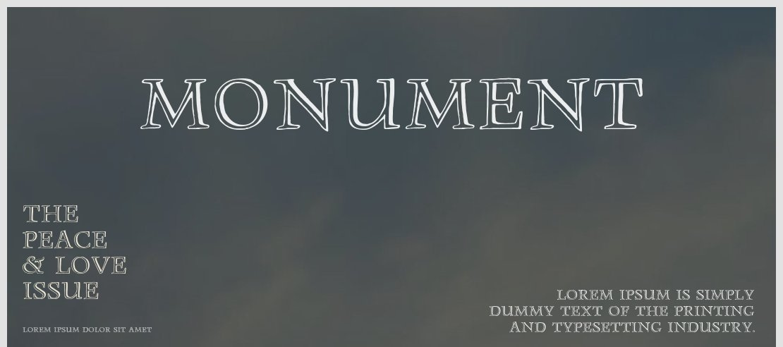 Monument Font Family