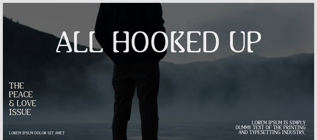All Hooked Up Font