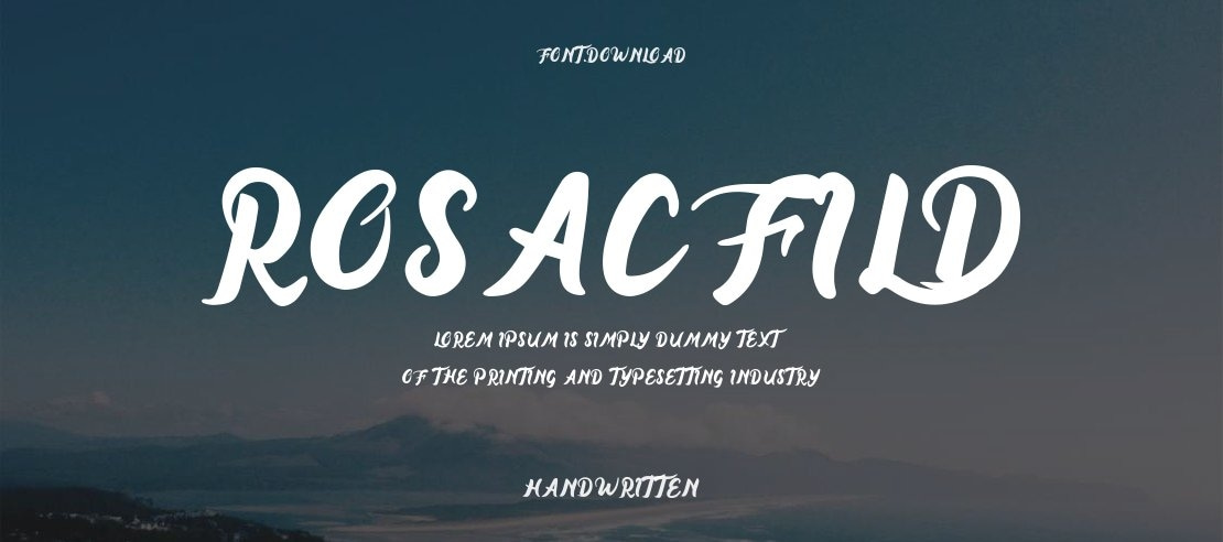 Rosacfild Font