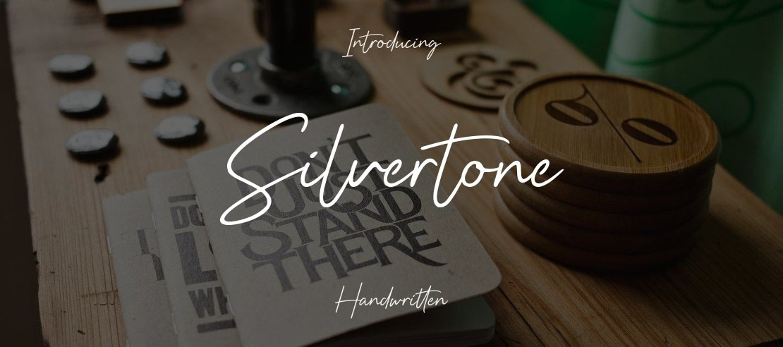 Silvertone Font