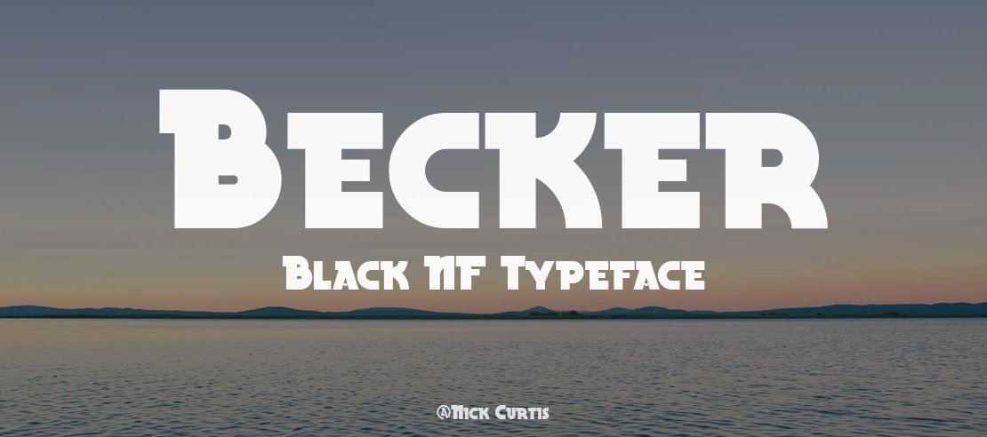 Becker Black NF Font