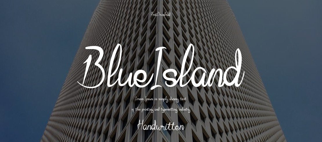 BlueIsland Font