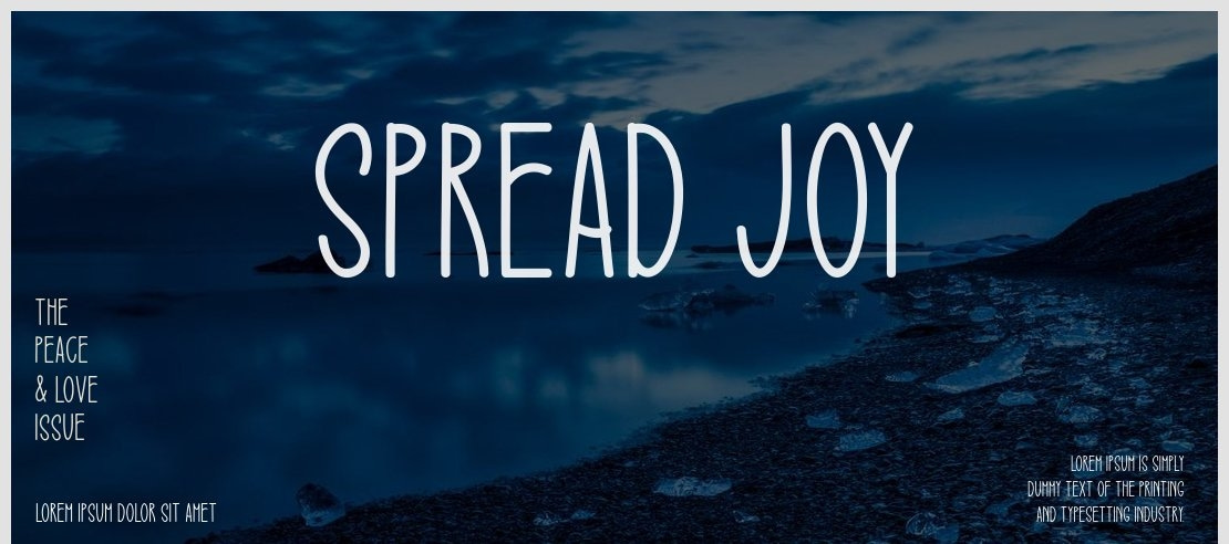 Spread Joy Font