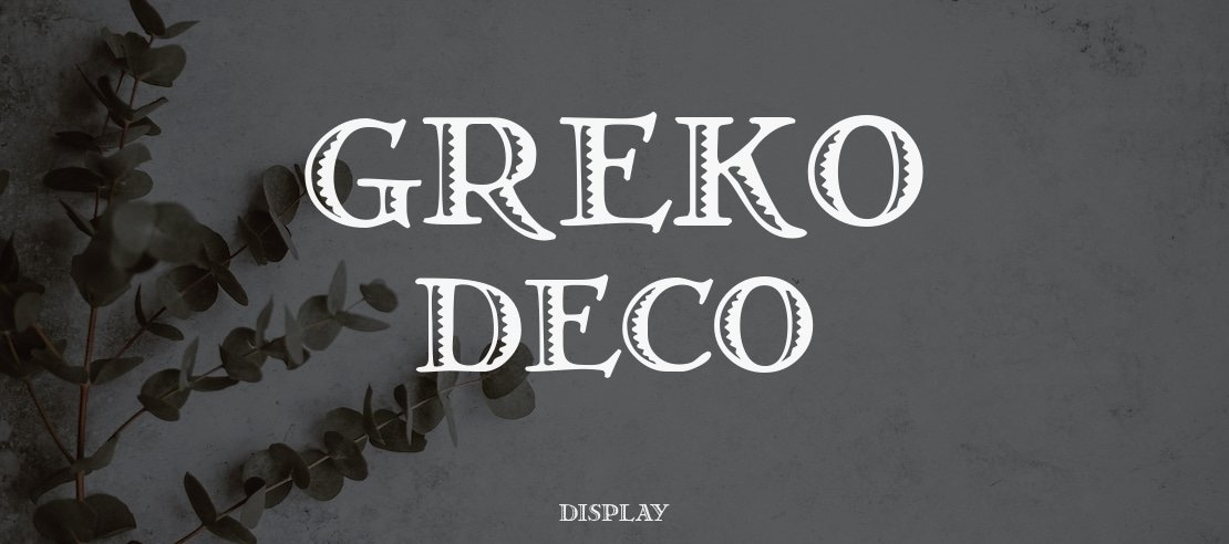 Greko Deco Font Family