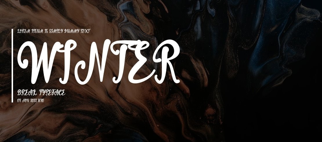 Winter Break Font