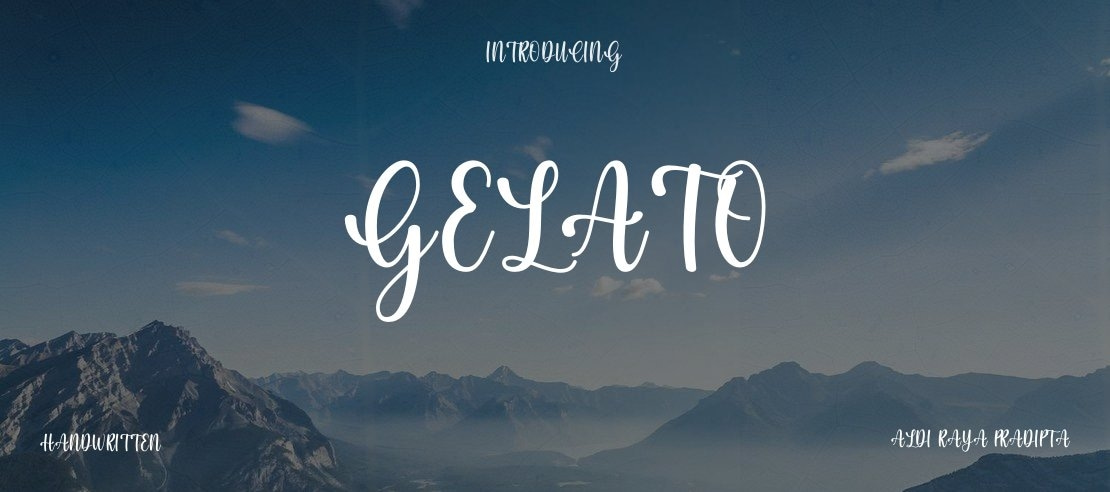 Gelato Font