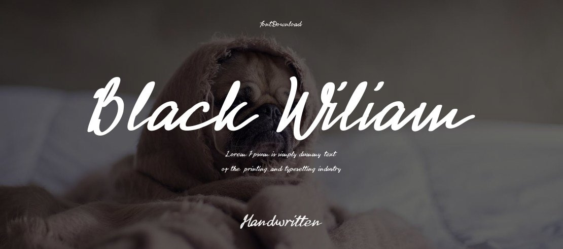 Black Wiliam Font