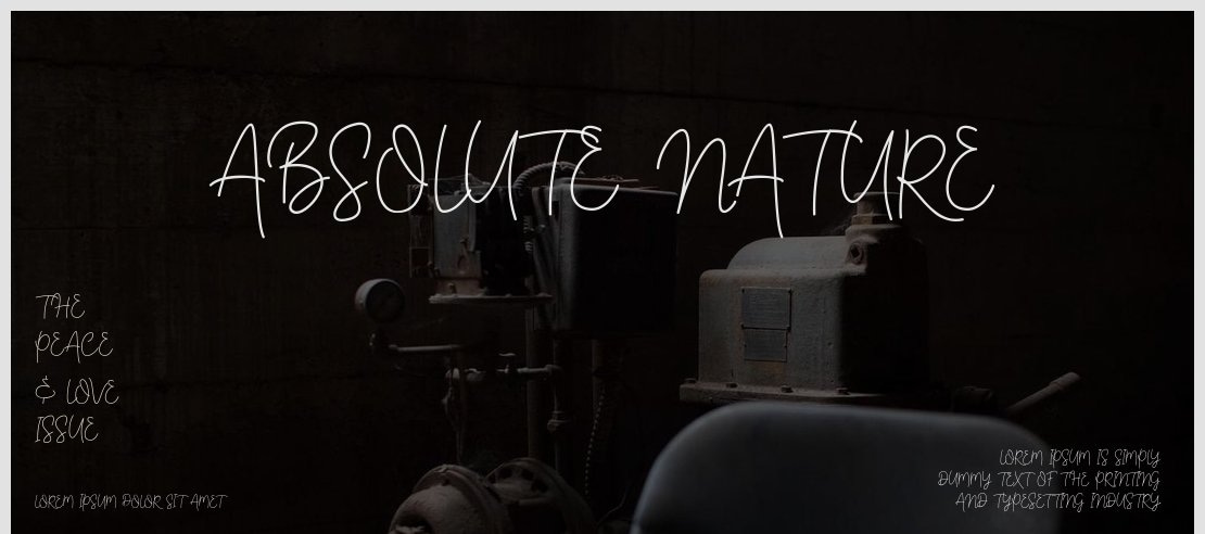 Absolute Nature Font