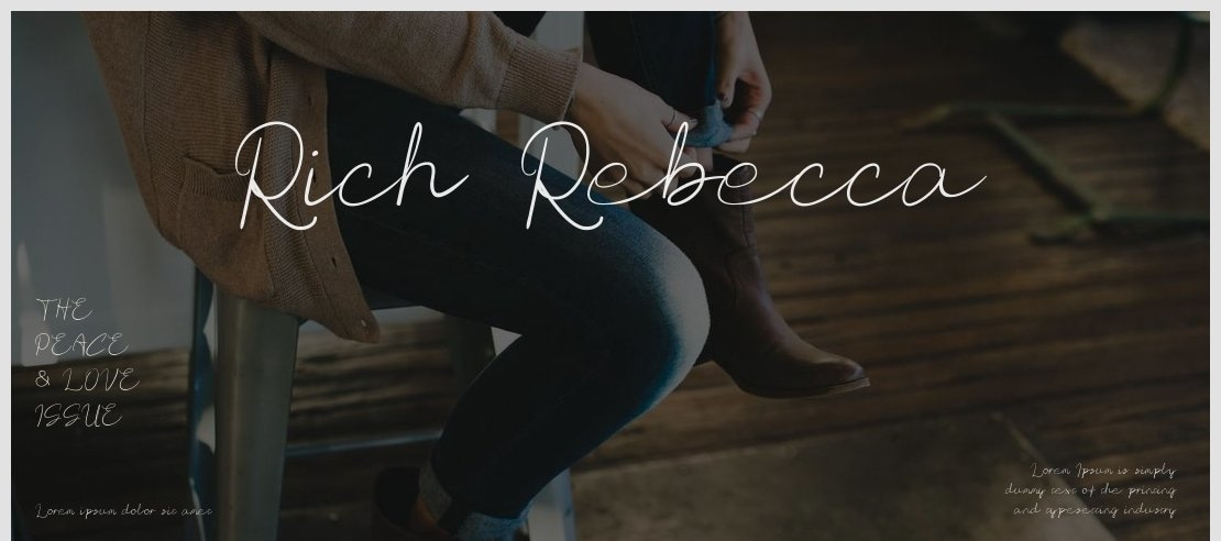 Rich Rebecca Font