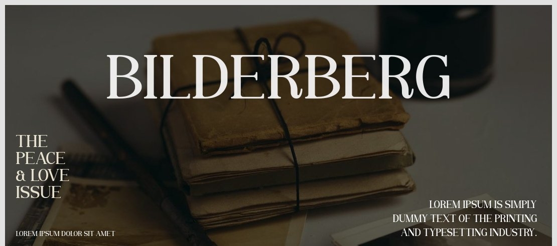 Bilderberg Font