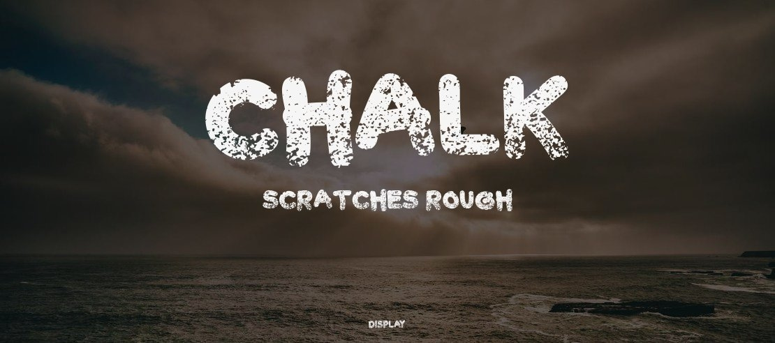 Chalk Scratches Rough Font