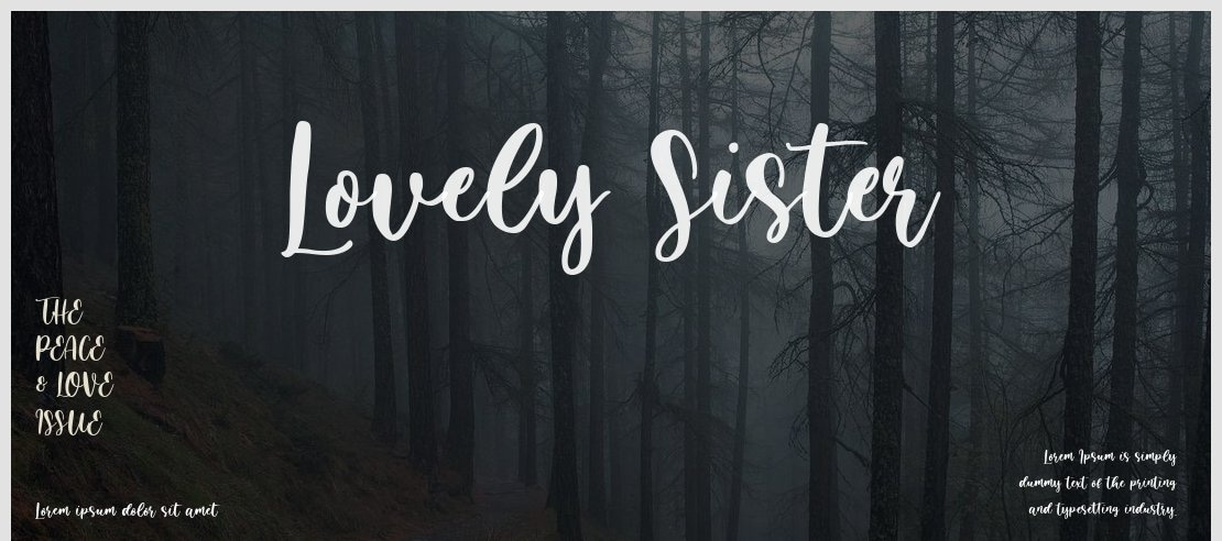 Lovely Sister Font