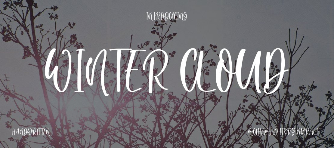 Winter Cloud Font