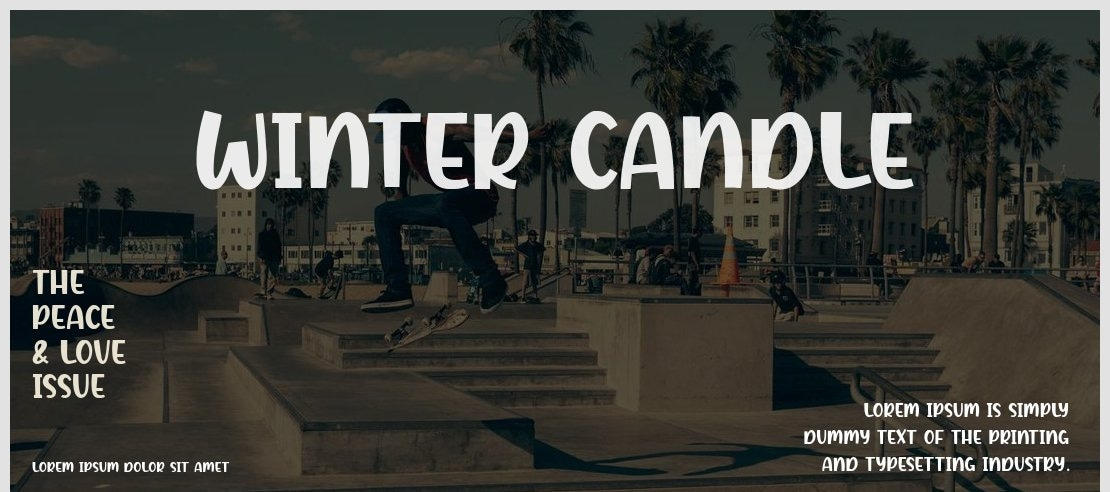 Winter Candle Font