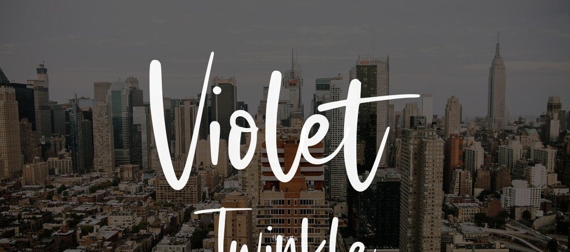 Violet Twinkle Font