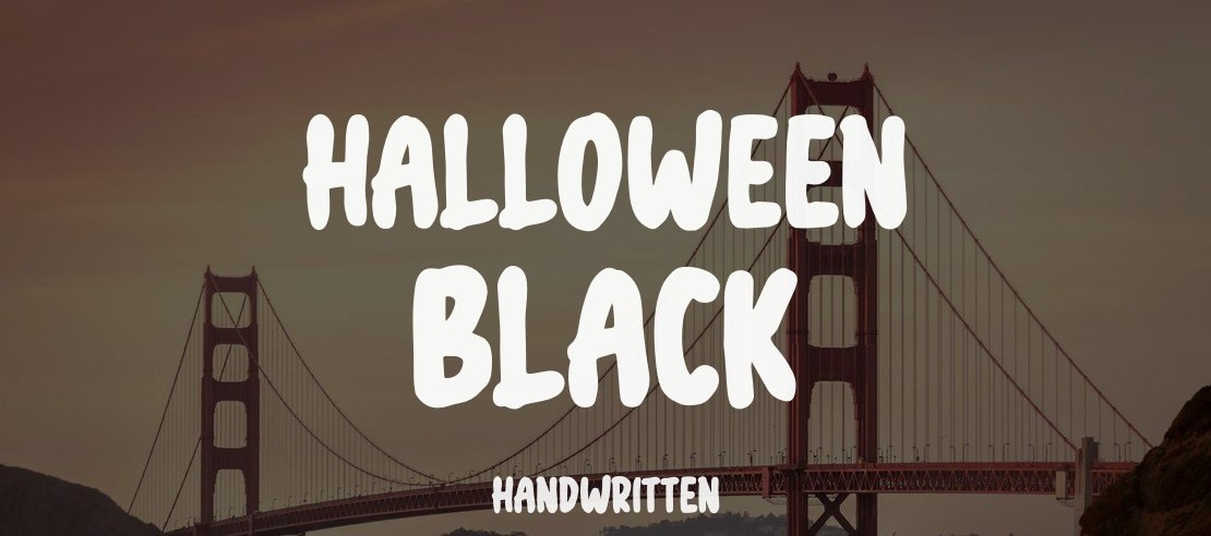 halloween black Font Family