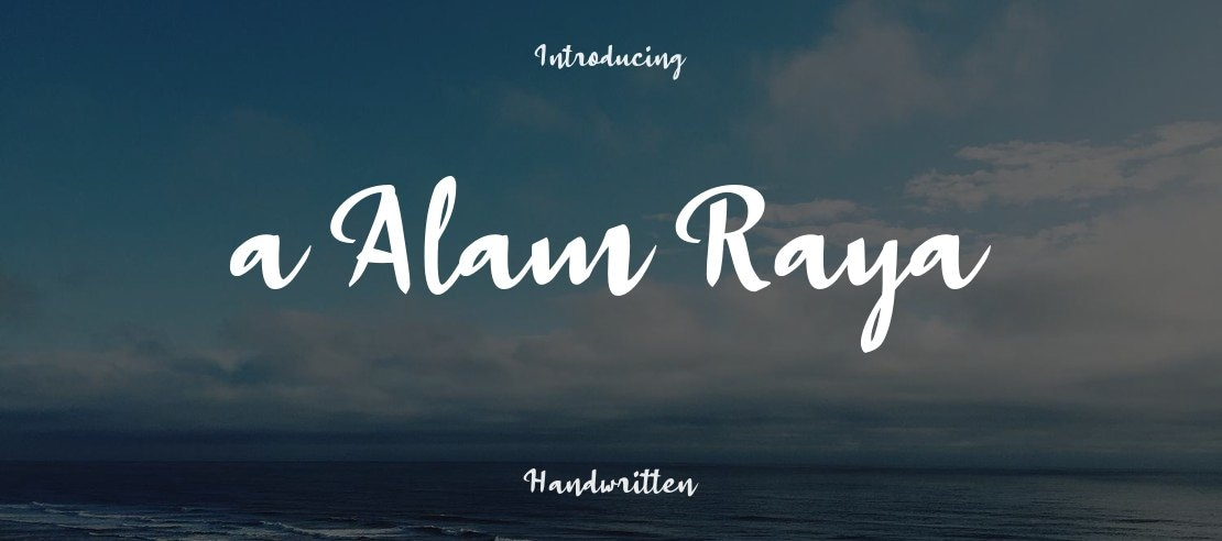 a Alam Raya Font