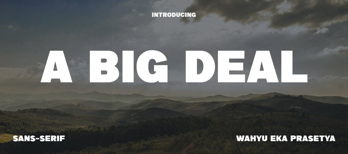 a Big Deal Font