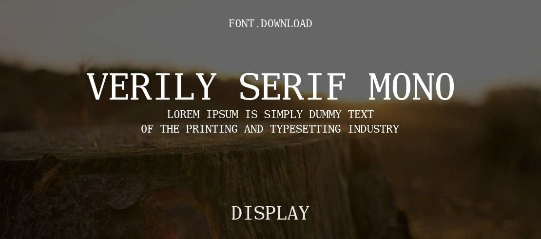 Verily Serif Mono Font