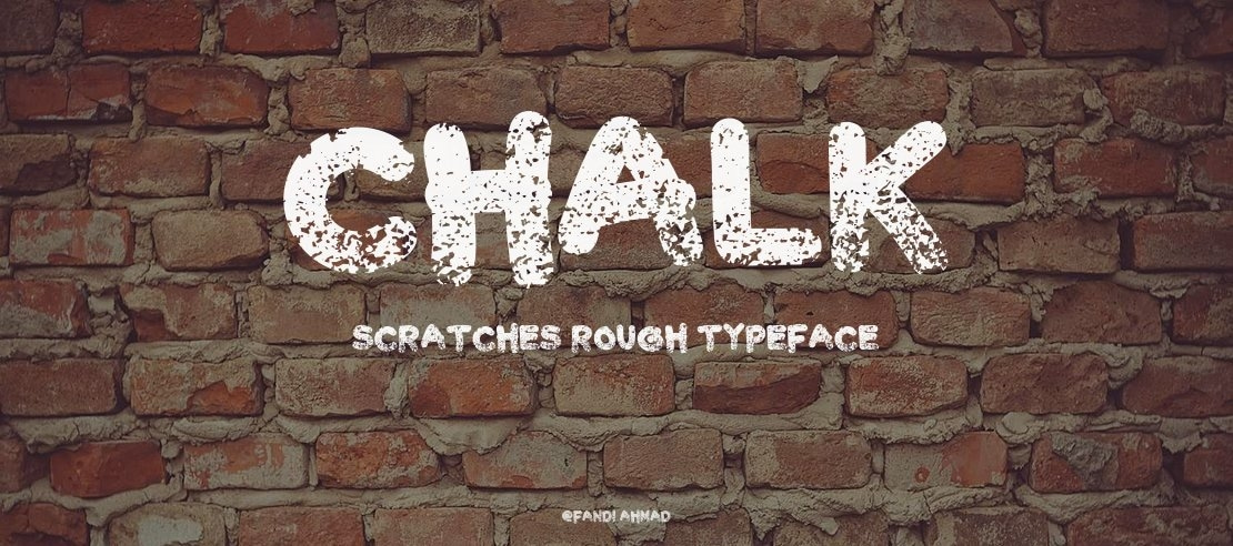 Chalk Scratches Rough Font