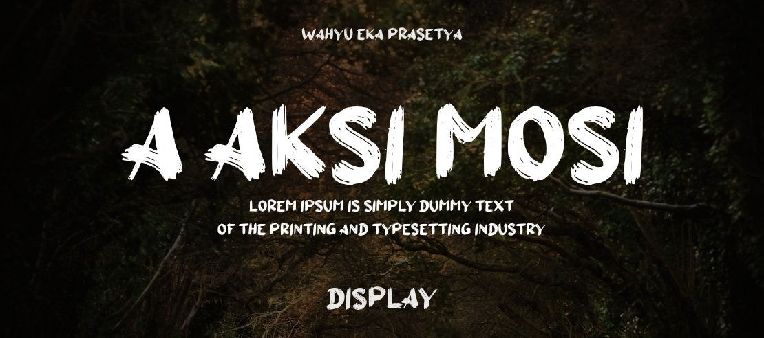 a Aksi Mosi Font