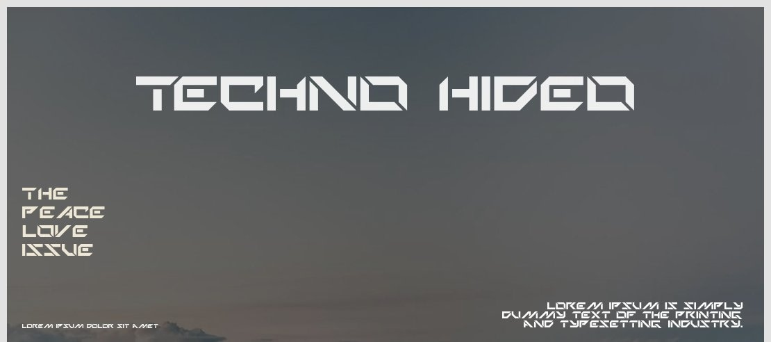 Techno Hideo Font Family