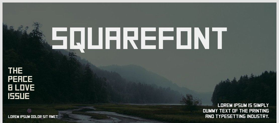 SquareFont Font Family