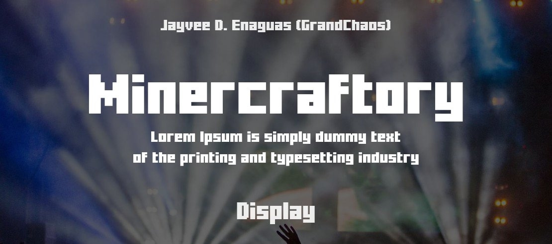 Minercraftory Font