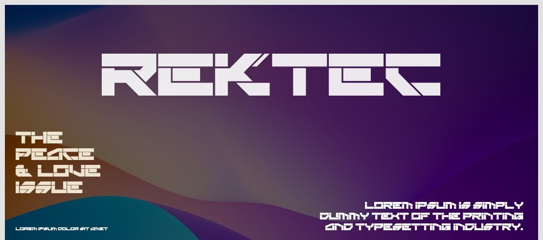 Rektec Font