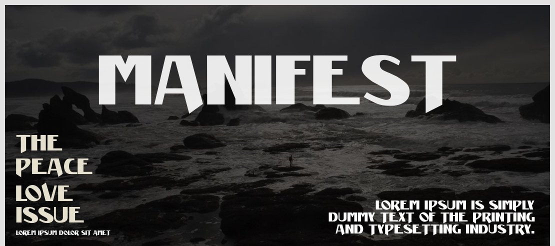 Manifest Font Family