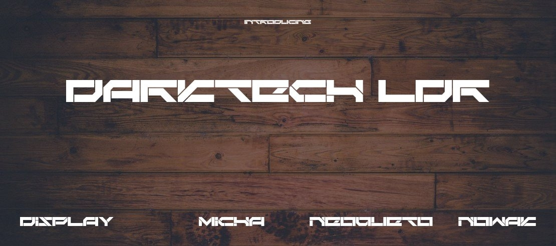 Darktech LDR Font