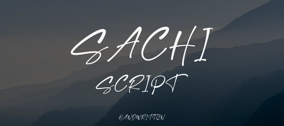 Sachi Script Font