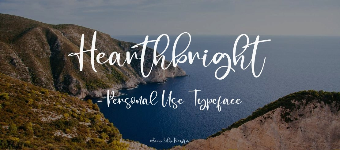 Hearthbright - Personal Use Font