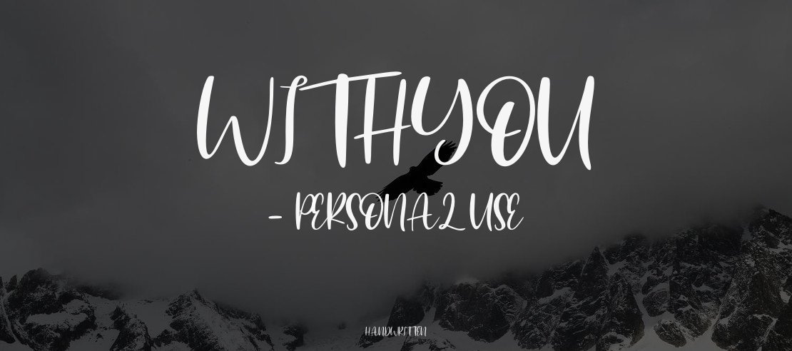 Withyou - Personal Use Font