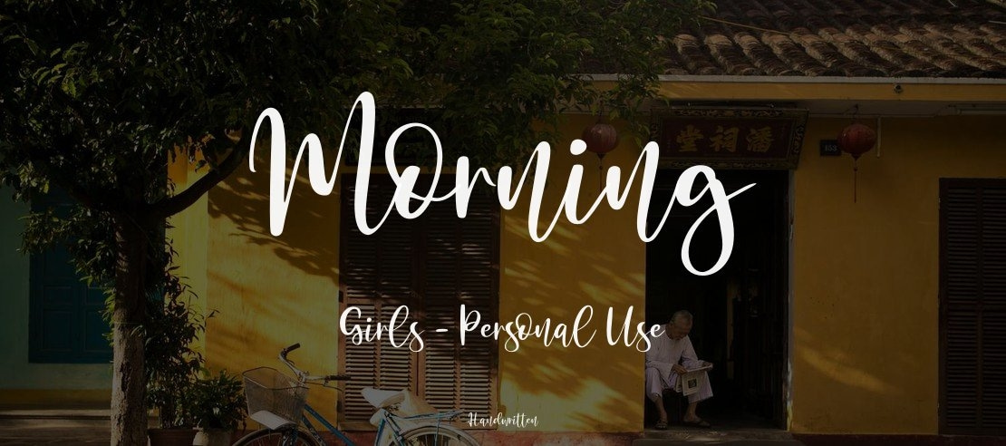 Morning Girls - Personal Use Font