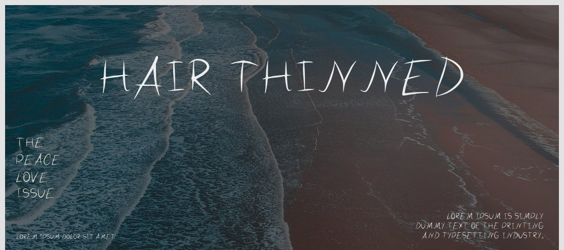 Hair Thinned Font
