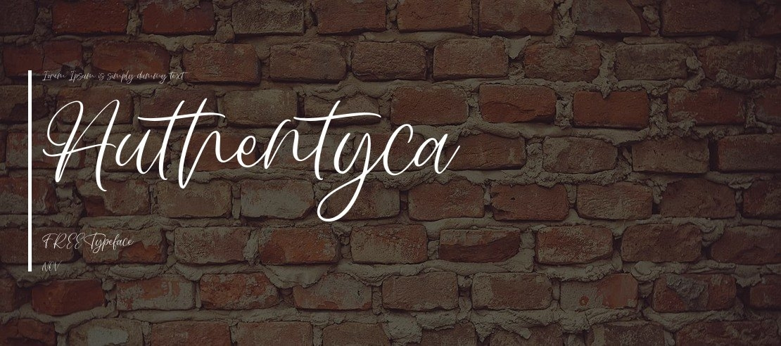 Authentyca FREE Font