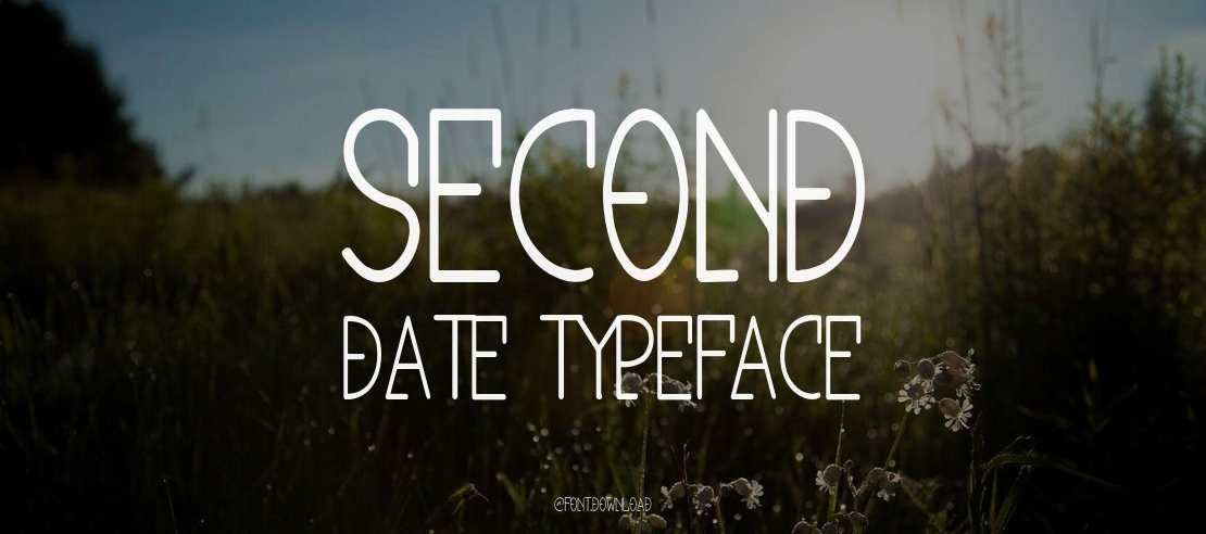 Second Date Font